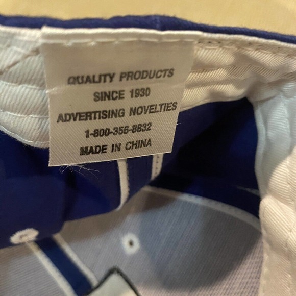 Citgo Fishing BASS Ballcap Cap Hat Embroidered Logo Strapback‎ Blue/Red - Picture 6 of 6